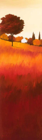 Serene I Black Ornate Wood Framed Art Print with Double Matting by Paus, Hans