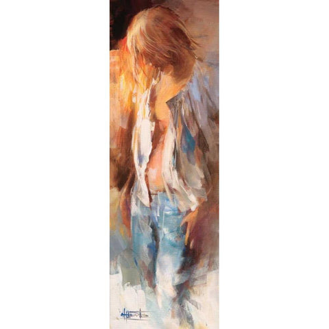 Playful I Black Modern Wood Framed Art Print by Haenraets, Willem