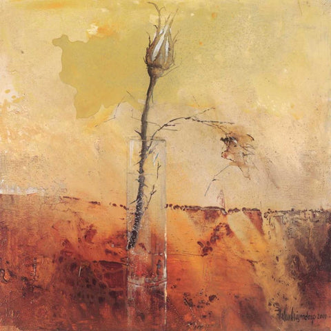 A budding beauty Gold Ornate Wood Framed Art Print with Double Matting by Vriesendorp, Heleen