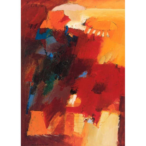 Open place in landscape I Black Modern Wood Framed Art Print by den Boon, Theo