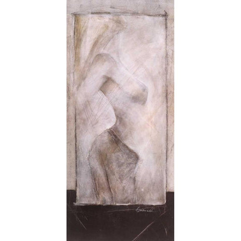Private II Black Modern Wood Framed Art Print with Double Matting by Emanuel, Beate