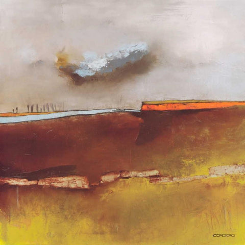 Fascinating Landscape I Black Modern Wood Framed Art Print with Double Matting by Cordaro, Emiliano