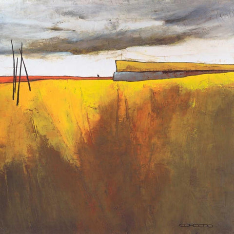 Fascinating Landscape II White Modern Wood Framed Art Print by Cordaro, Emiliano