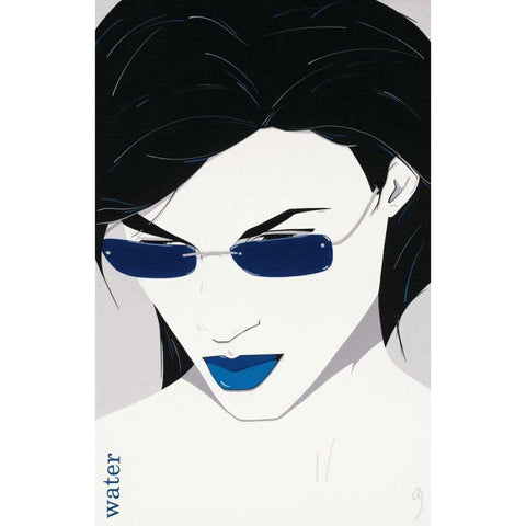 Water Black Modern Wood Framed Art Print by Scherpenberg, Adri