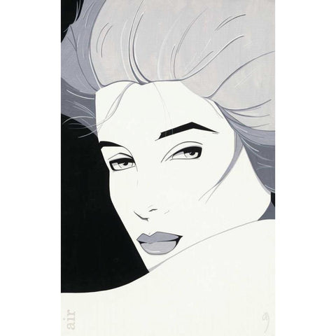 Air White Modern Wood Framed Art Print by Scherpenberg, Adri