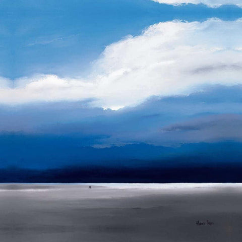 Infinity I Black Modern Wood Framed Art Print with Double Matting by Paus, Hans