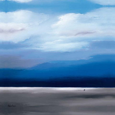 Infinity II White Modern Wood Framed Art Print by Paus, Hans