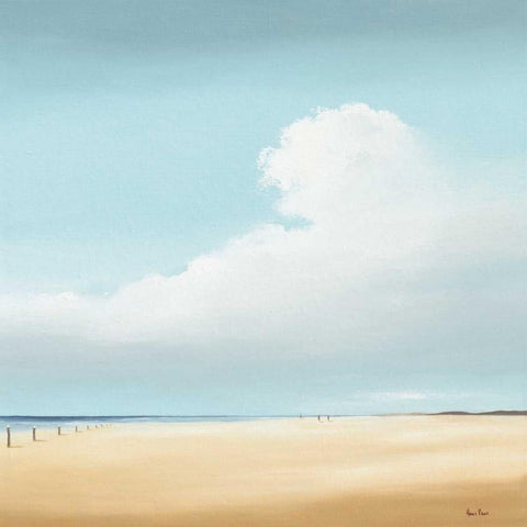 Walking I Black Modern Wood Framed Art Print by Paus, Hans