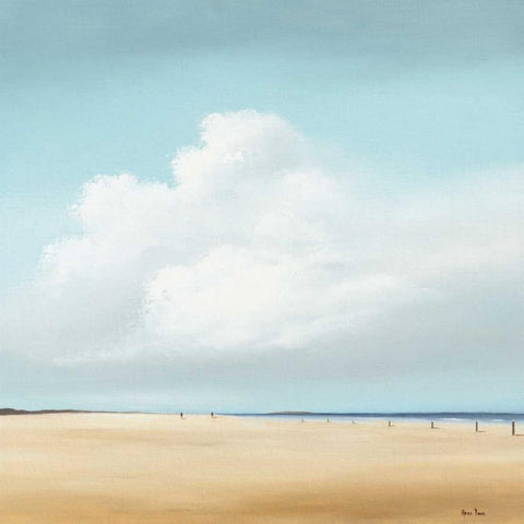 Walking II Black Modern Wood Framed Art Print by Paus, Hans