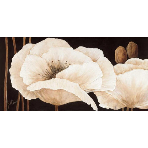 Amazing poppies III Gold Ornate Wood Framed Art Print with Double Matting by Roseboom, Jettie