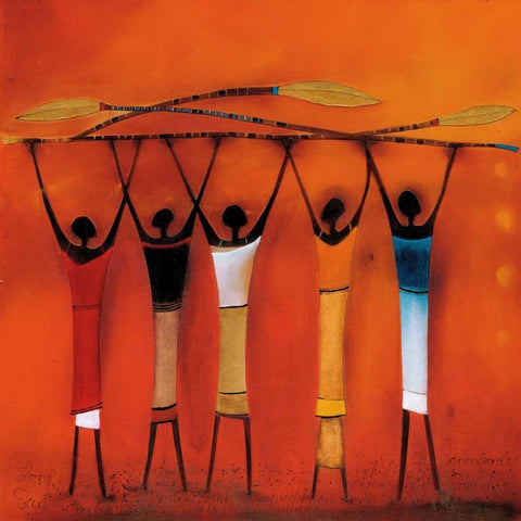 Feel free II Black Ornate Wood Framed Art Print with Double Matting by Noordhuis, Jan Eelse