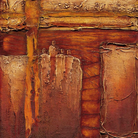 Join together I Black Ornate Wood Framed Art Print with Double Matting by Optendrees, Liesbeth