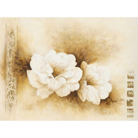 Modest beauty I White Modern Wood Framed Art Print by Jansma, Betty
