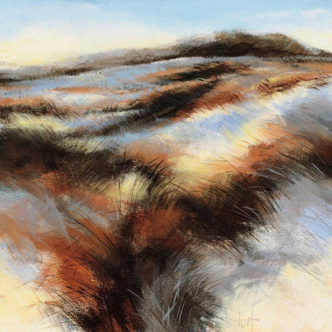 Dune I White Modern Wood Framed Art Print by Boersma, D