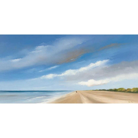 Along the Sea I Gold Ornate Wood Framed Art Print with Double Matting by Paus, Hans