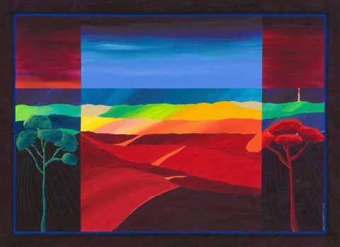 Lighthouse II Black Ornate Wood Framed Art Print with Double Matting by van Oostmalle, Cees