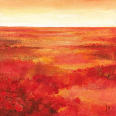 Wild Flowers I Gold Ornate Wood Framed Art Print with Double Matting by Roseboom, Jettie