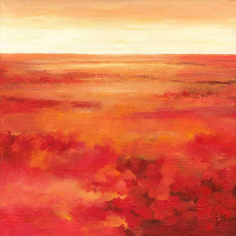 Wild Flowers II Black Modern Wood Framed Art Print with Double Matting by Roseboom, Jettie