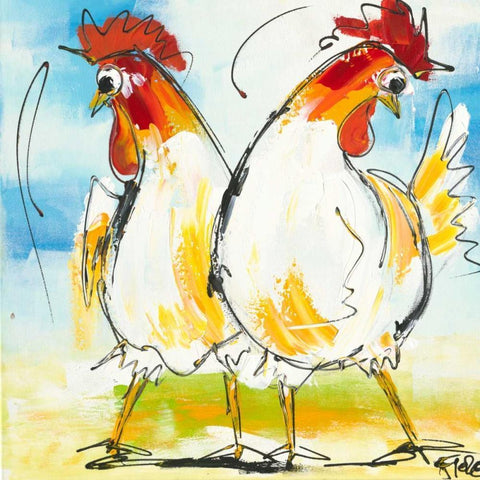 Tokkie I Black Ornate Wood Framed Art Print with Double Matting by Fiore, Art