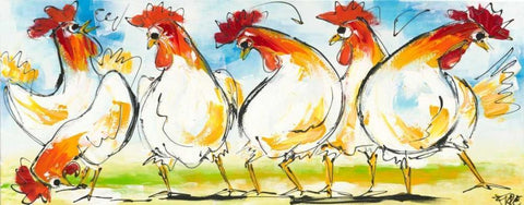 Tokkie III White Modern Wood Framed Art Print with Double Matting by Fiore, Art