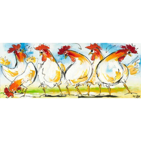 Tokkie III Black Modern Wood Framed Art Print by Fiore, Art