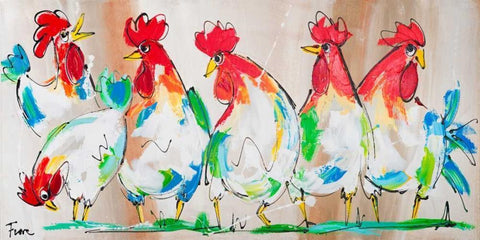 Brothers and Black Ornate Wood Framed Art Print with Double Matting by Fiore, Art