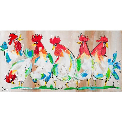 Brothers and Black Modern Wood Framed Art Print by Fiore, Art