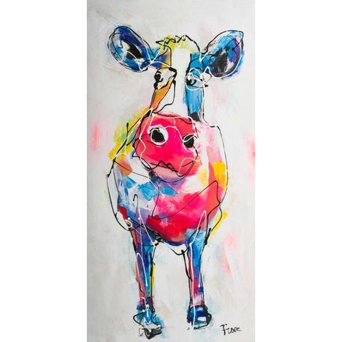 I dont know I Black Modern Wood Framed Art Print by Fiore, Art