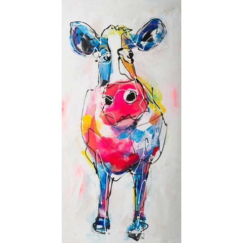 I dont know II White Modern Wood Framed Art Print by Fiore, Art