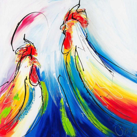 Early morning II Gold Ornate Wood Framed Art Print with Double Matting by Fiore, Art