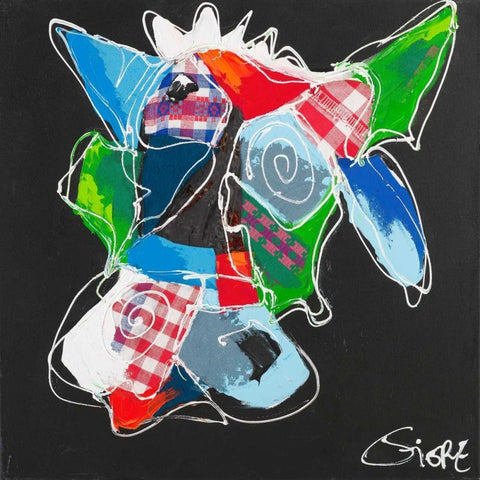 Cool animal II Black Modern Wood Framed Art Print by Fiore, Art