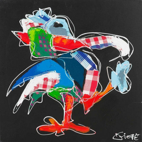 Cool animal III Black Modern Wood Framed Art Print by Fiore, Art