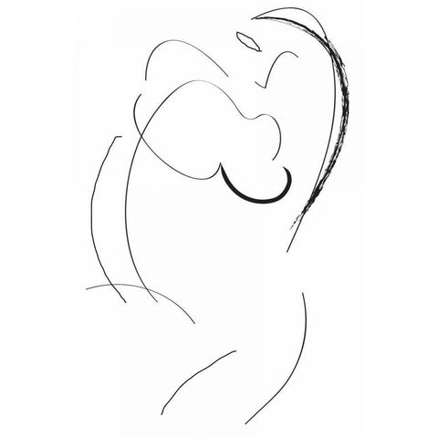 Signatura I White Modern Wood Framed Art Print by Waltz, Anne