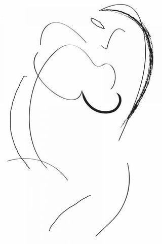 Signatura I Black Ornate Wood Framed Art Print with Double Matting by Waltz, Anne