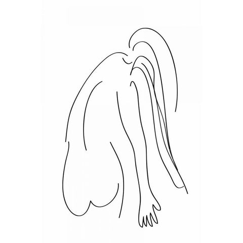 Signatura IV Black Modern Wood Framed Art Print with Double Matting by Waltz, Anne