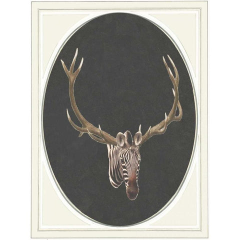 zebradeer I Gold Ornate Wood Framed Art Print with Double Matting by Waltz, Anne