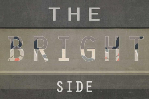 The bright side White Modern Wood Framed Art Print with Double Matting by Waltz, Anne