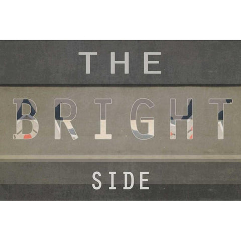 The bright side Black Modern Wood Framed Art Print with Double Matting by Waltz, Anne