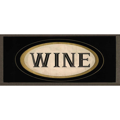 Wine  Black Modern Wood Framed Art Print with Double Matting by Waltz, Anne