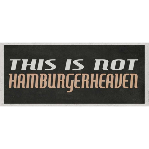 Hamburgerheaven White Modern Wood Framed Art Print by Waltz, Anne