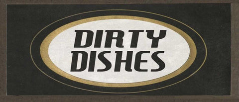 Dirty dishes I White Modern Wood Framed Art Print with Double Matting by Waltz, Anne