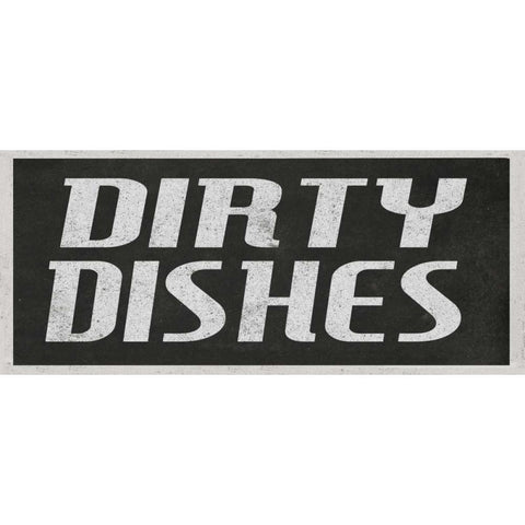 Dirty dishes II White Modern Wood Framed Art Print by Waltz, Anne