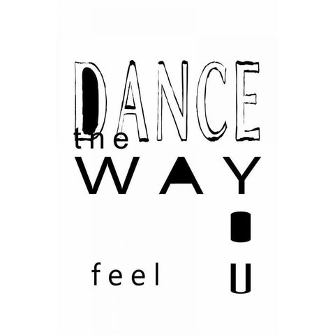 Dance the wayâ€¦ Gold Ornate Wood Framed Art Print with Double Matting by Waltz, Anne