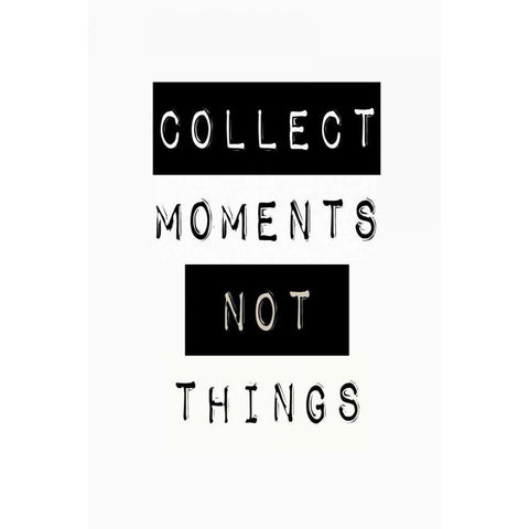 collect moments Black Modern Wood Framed Art Print by Waltz, Anne