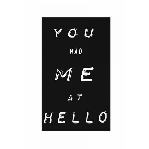 You had me IV Black Modern Wood Framed Art Print with Double Matting by Waltz, Anne