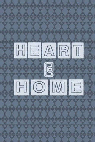 Heart and home White Modern Wood Framed Art Print with Double Matting by Waltz, Anne