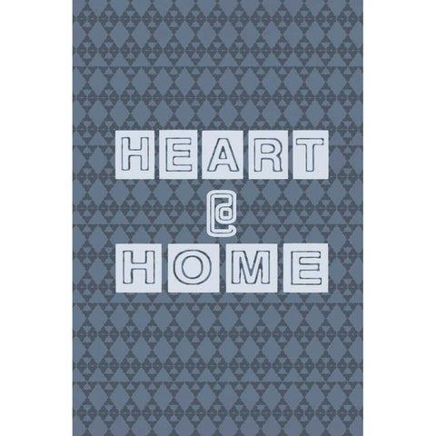 Heart and home Gold Ornate Wood Framed Art Print with Double Matting by Waltz, Anne