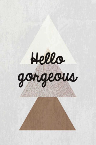 Hello gorgeous III Black Ornate Wood Framed Art Print with Double Matting by Waltz, Anne