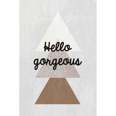 Hello gorgeous III Gold Ornate Wood Framed Art Print with Double Matting by Waltz, Anne