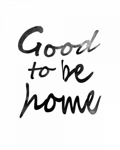 Good to be home White Modern Wood Framed Art Print with Double Matting by Waltz, Anne